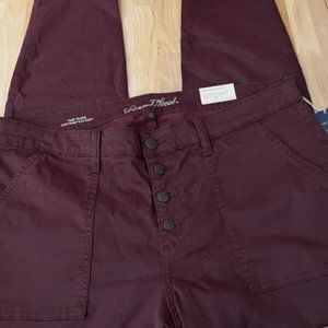 Universal Thread Plus Burgundy Button Fly Pants 18W